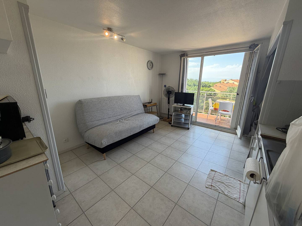 Studio alcôve 3 pers, balcon 7m², parking sécurisé à Argelès - Photo 3