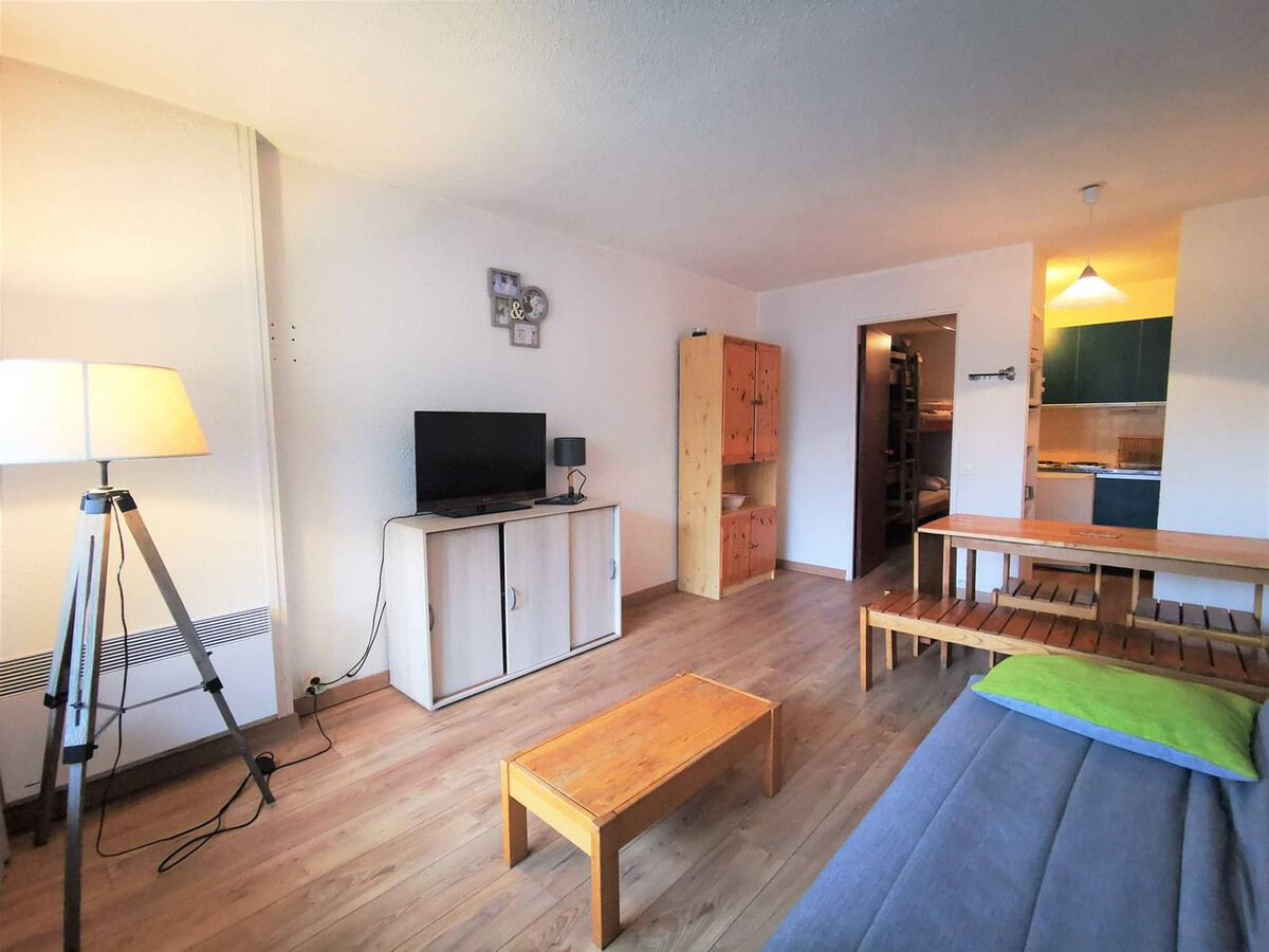 Studio cabine 6 personnes avec balcon à La Mongie, près des pistes - Photo 2