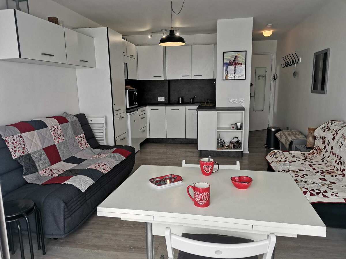 Studio 4 pers avec balcon sud, centre station La Mongie - Photo 1