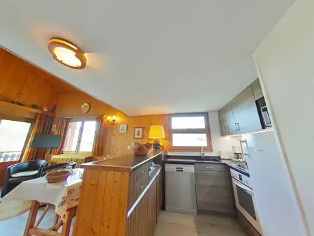 Appt 3 pièces mezzanine, 6 couchages, vue pistes ski : photo 7