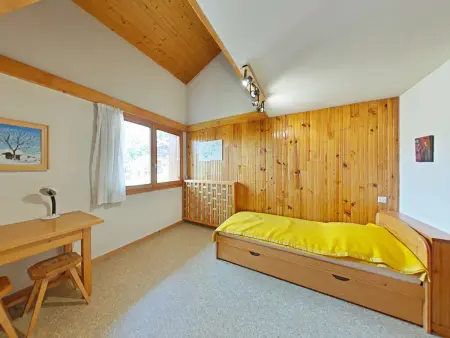 Appt 3 pièces mezzanine, 6 couchages, vue pistes ski : photo 14