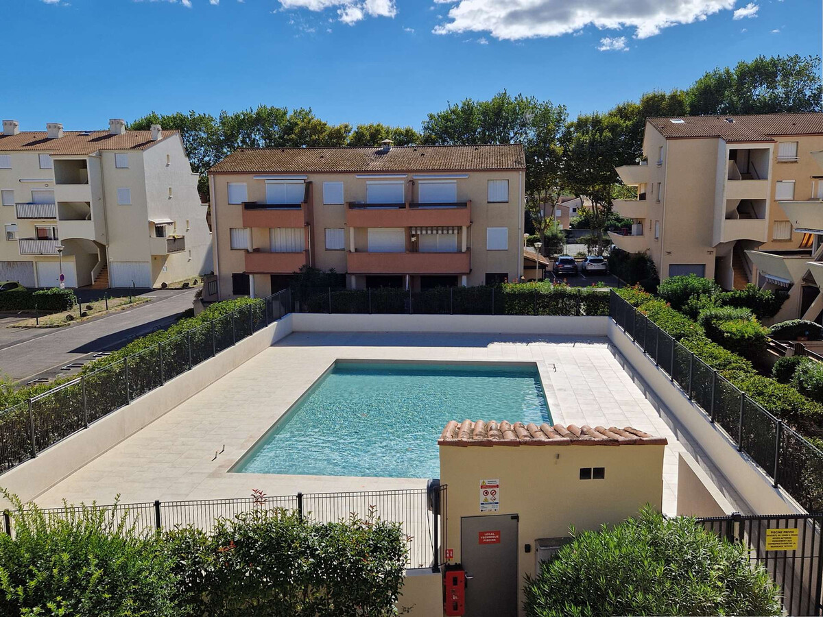 Appartement 4 pers. bord de mer avec piscine à Marseillan-Plage - Photo 1