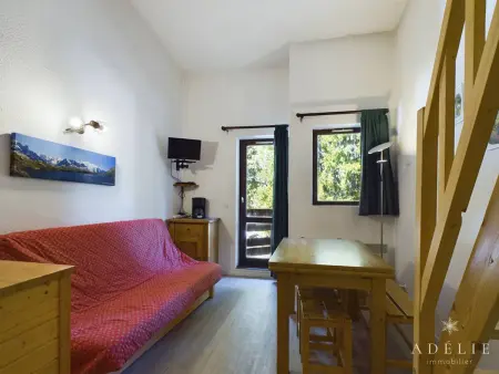 Studio mezzanine 26m² au pied des pistes à La Rosière : photo 2