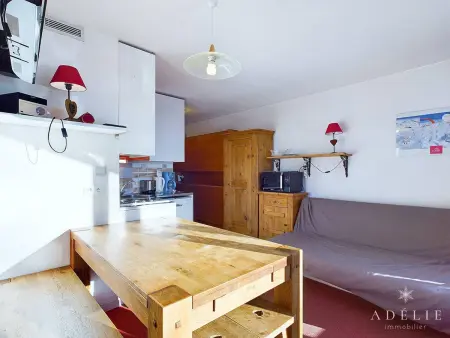 Appart 2P à 150m des pistes avec parking et balcon sud : photo 2