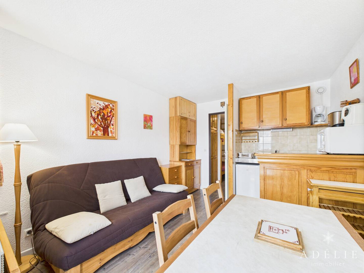 Studio cabine 26 m² balcon sud, 100 m des pistes - Photo 2