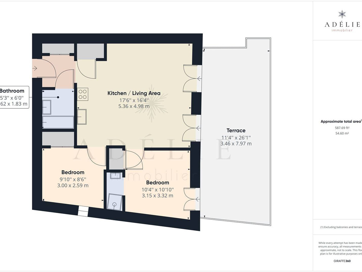 Appartement 3* terrasse sud 30 m², 350 m des pistes - Photo 13