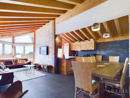 Location appartement à Montvalezan La Rosière, Luxueux Appartement 4* Alpin, 5 Pièces, 4 Ch, Proche Pistes, Parking, WiFi