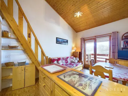 Studio cabine et mezzanine 4 pers, balcon sud à La Rosière : photo 2