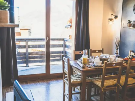 Appartement cosy 6 pers avec piscine, sauna et accès direct aux pistes - Les Orres 1800 : photo 6