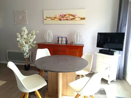 Appartement rénové vue mer, terrasse à 200m des plages : photo 6