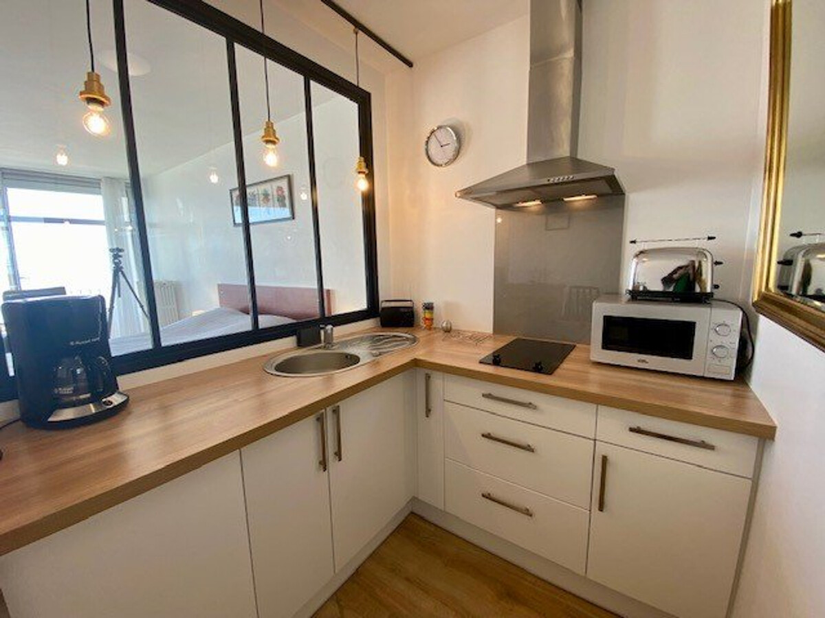 Studio rénové 35m² à Quiberon, loggia vue mer - Photo 4