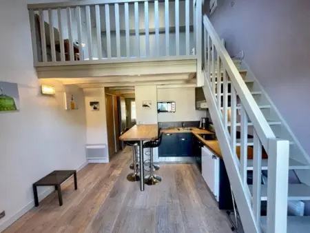 Studio mezzanine 32m² vue baie, balcon, parking, plage : photo 6