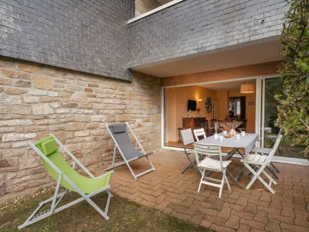 Location appartement à Carnac, Appartement cosy 2 pièces, 5 pers, à 250m plage, terrasse et jardin, garage inclus, Carnac