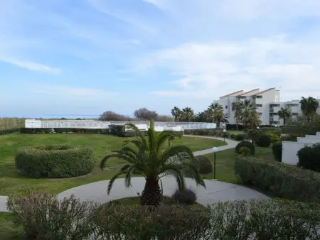 Location appartement à Saint Cyprien, Appartement T2 bord de mer avec piscine, parking, Saint-Cyprien Plage