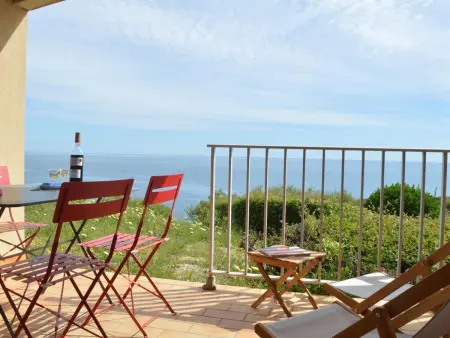 Location appartement à Banyuls sur Mer, Appartement 2 pièces rénové, 4 couchages, vue mer, WiFi, parking, Banyuls-sur-Mer