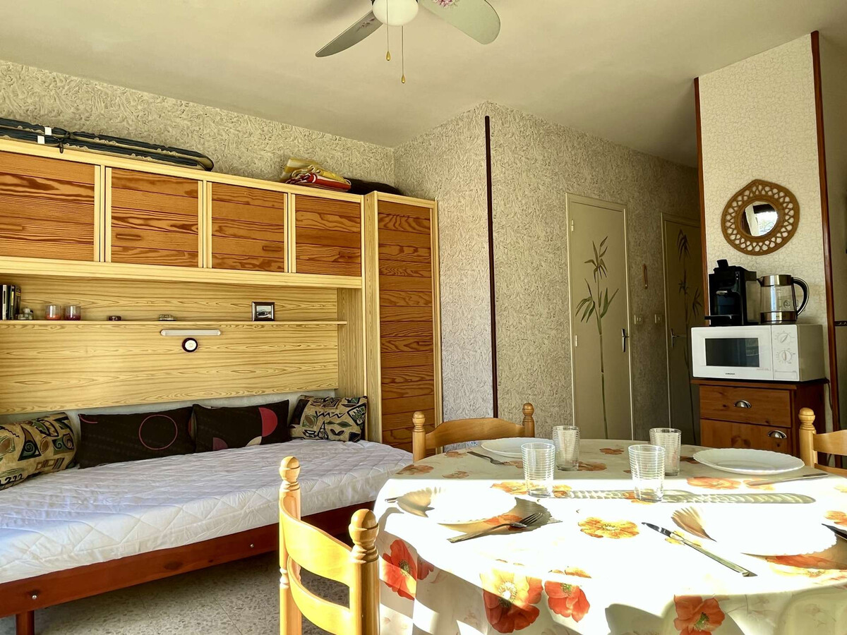 Studio cabine 4 pers. avec terrasse à Argelès-sur-Mer - Photo 3
