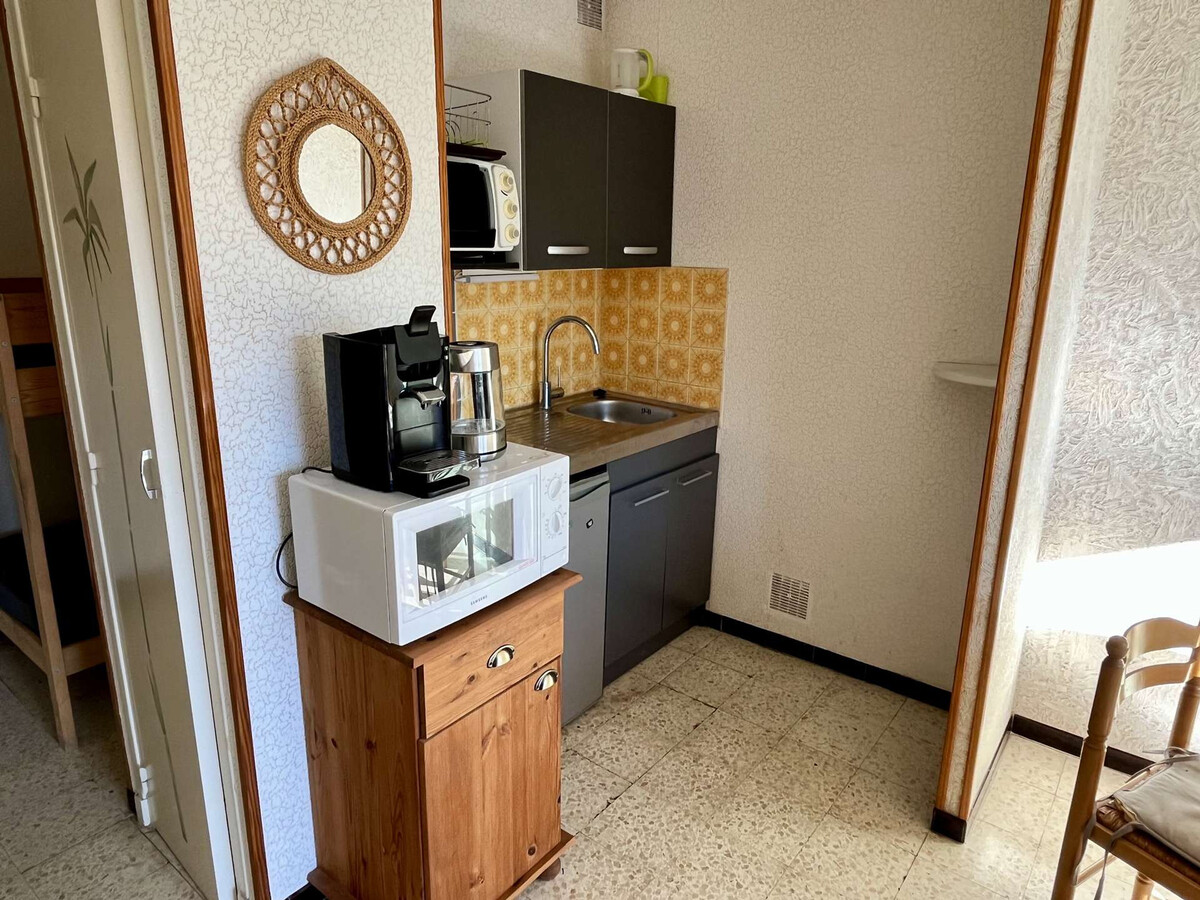 Studio cabine 4 pers. avec terrasse à Argelès-sur-Mer - Photo 10