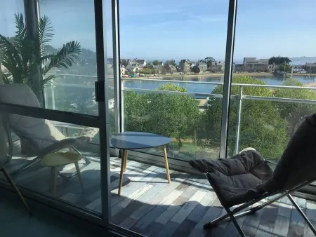 Location appartement à Perros Guirec, Bel appartement avec WIFI, balcon et garage à Perros-Guirec