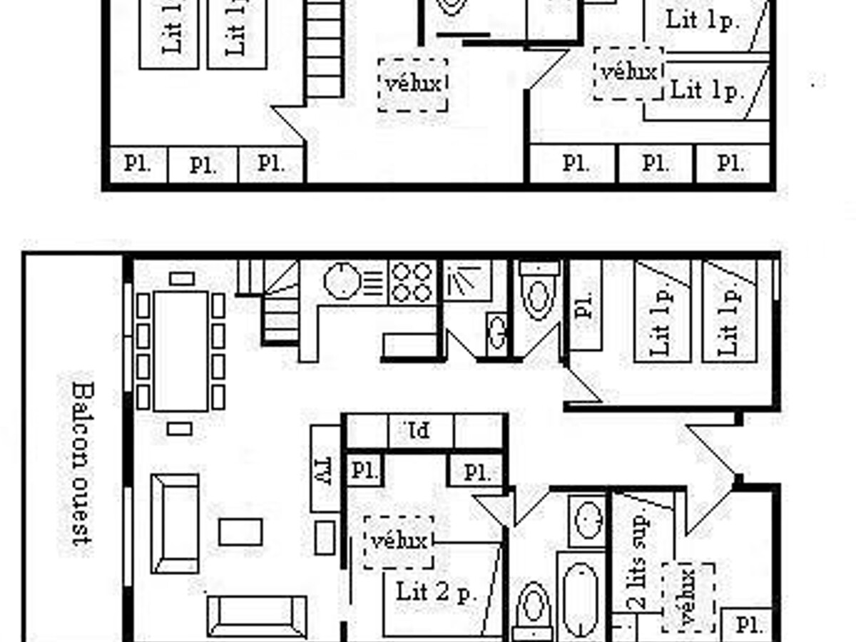 Duplex 10 pers, 5 chambres à 300 m des pistes - Photo 6