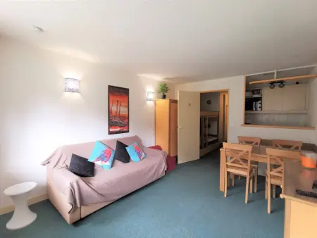 Location appartement à La Mongie, Studio cabine 4 pers, balcon sud, pied des pistes, Grand Tourmalet - Bagnères-de-Bigorre