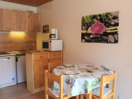 Location appartement à Vars, Studio cosy à Vars Les Claux, accès direct aux pistes, balcon sud