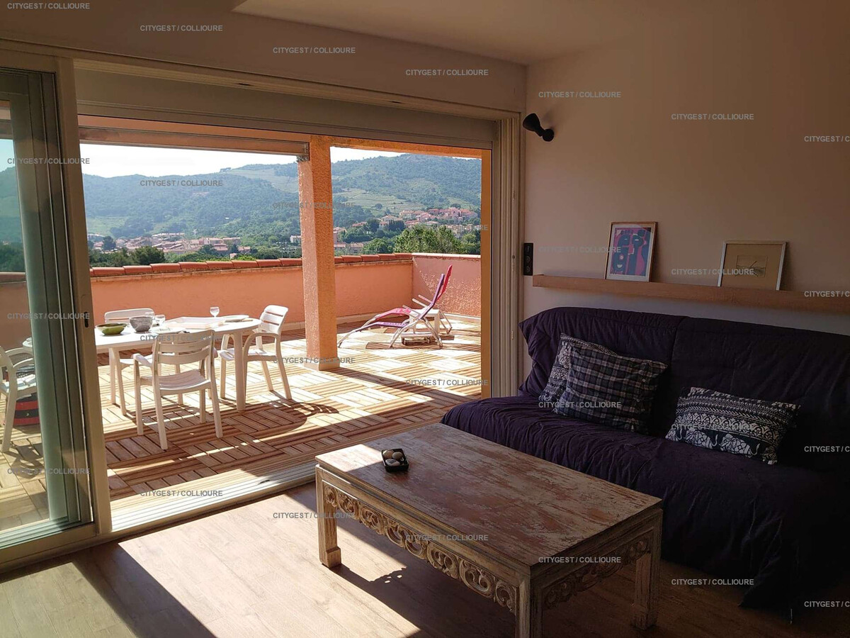 F2 Collioure, terrasse 45m² et garage privé - Photo 2
