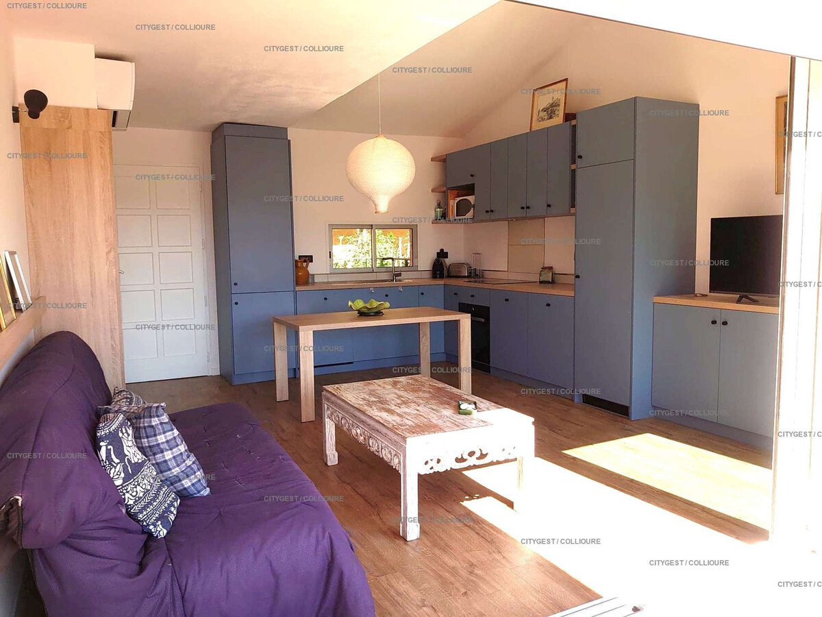 F2 Collioure, terrasse 45m² et garage privé - Photo 3