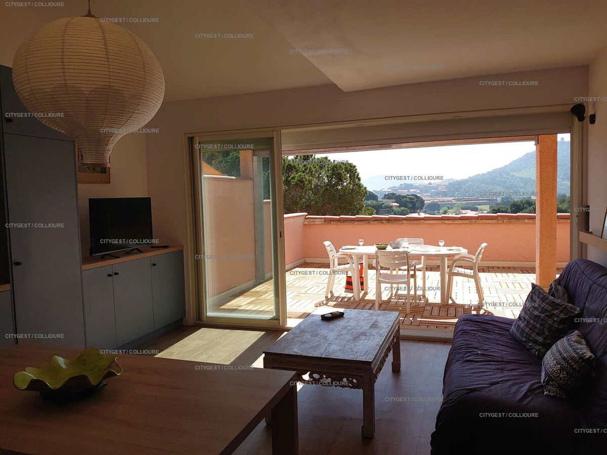 F2 Collioure, terrasse 45m² et garage privé - Photo 5