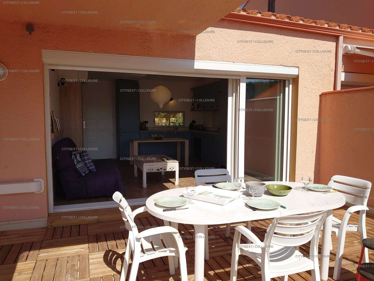 F2 Collioure, terrasse 45m² et garage privé - Photo 11