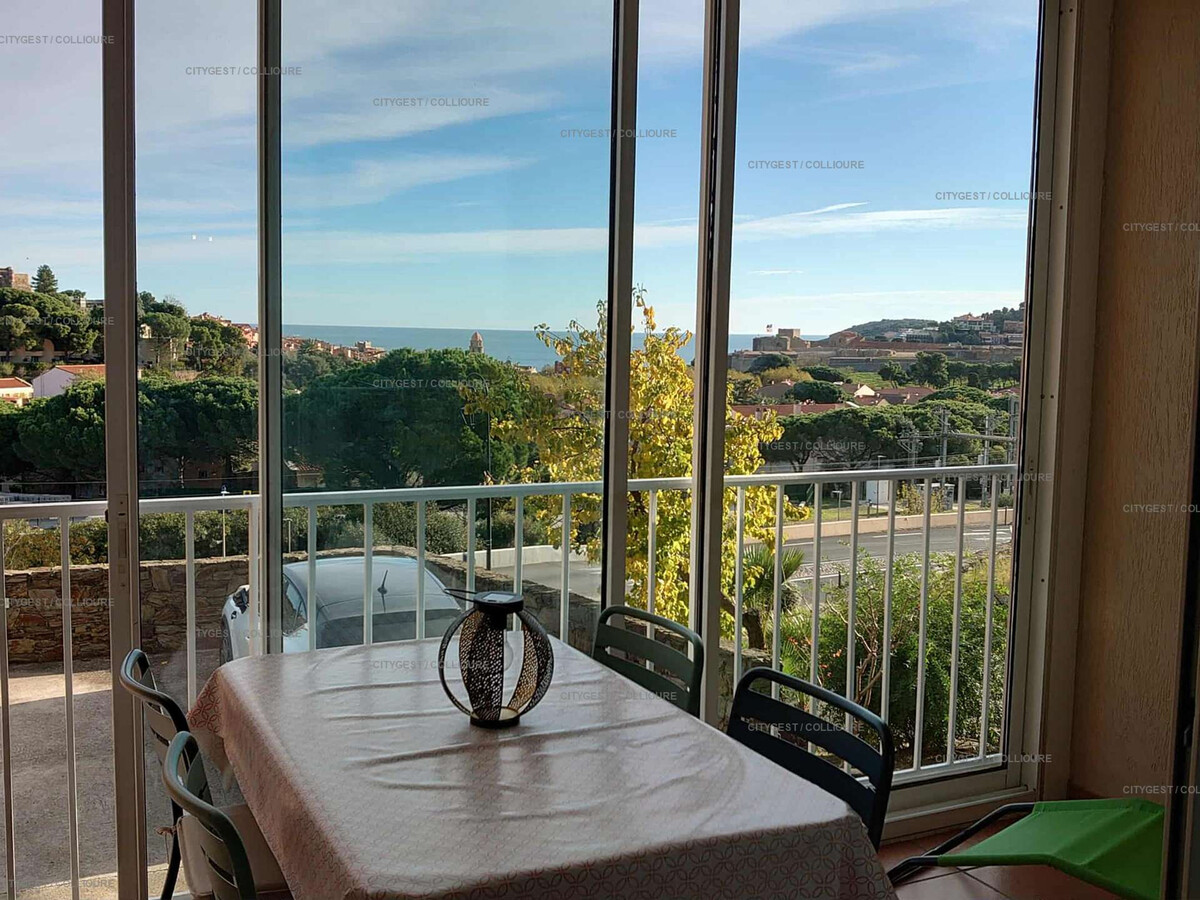 Studio rénové Collioure, vue baie et parking privé - Photo 1