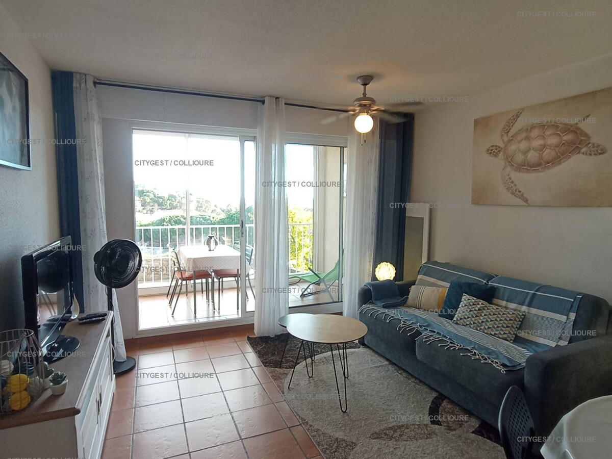Studio rénové Collioure, vue baie et parking privé - Photo 4