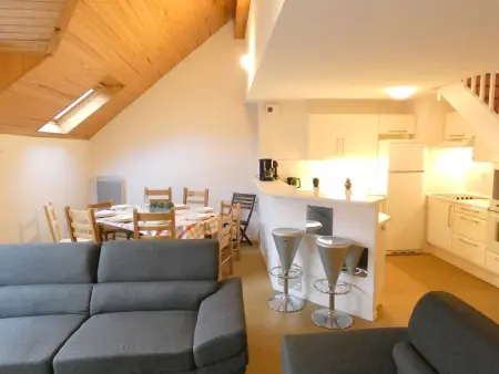 Location appartement à Saint Lary Soulan, Duplex T4 8 pers, 102m², Saint-Lary-Soulan, Balcon, Garage, 3 Chambres, 3⭐️, Proche Centre