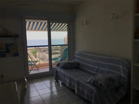 Appartement 2 pièces + cabine vue mer, piscine et plage : photo 5