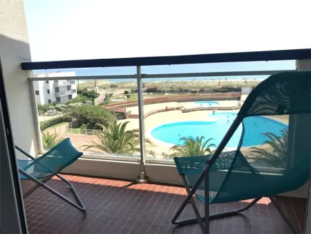 Appartement 2 pièces + cabine vue mer, piscine et plage : photo 12