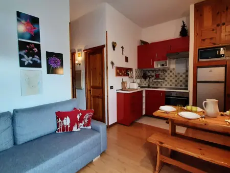 Studio 5 pers Montgenèvre, balcon sud vue pistes : photo 20