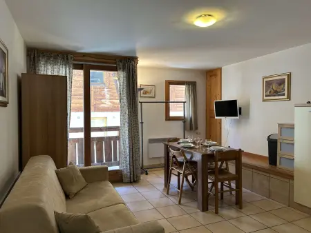 Location appartement à Montgenèvre, Montgenèvre - Studio 4 pers. à 50m des pistes, parking, lumineux, wifi possible