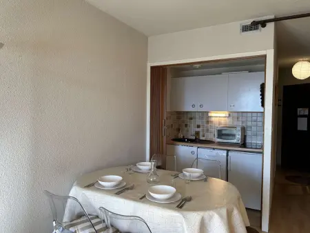Studio 4 pers. Montgenèvre, balcon, pistes à 100m : photo 2