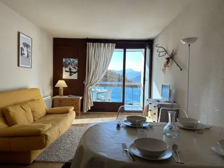 Studio 4 pers. Montgenèvre, balcon, pistes à 100m : photo 11
