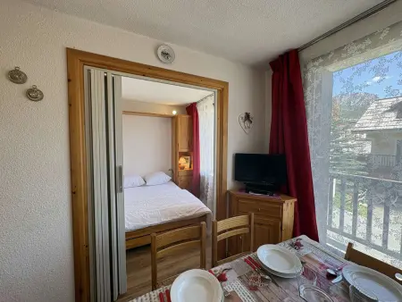 Appartement 3 pièces Montgenèvre, balcon vue sommets : photo 11
