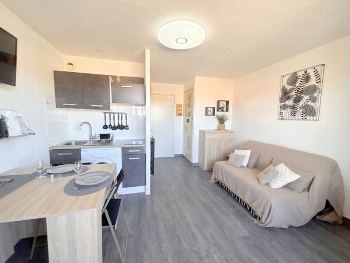 Studio plage Le Barcarès, balcon et parking privé - Photo 5
