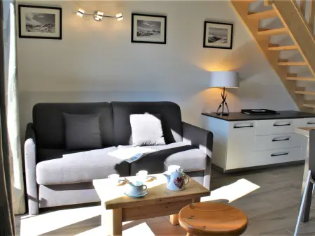 Studio rénové mezzanine 6 pers, balcon sud-est, Risoul : photo 5