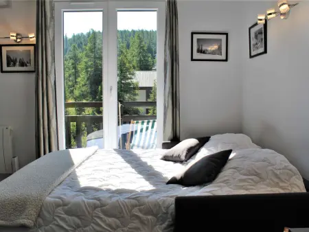 Studio rénové mezzanine 6 pers, balcon sud-est, Risoul : photo 6