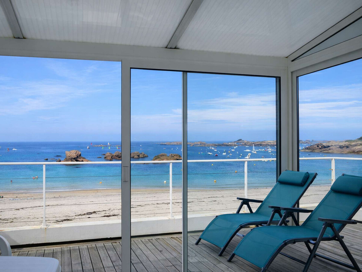 Appartement Trégastel : Vue mer, accès plage Grève Blanche - Photo 1