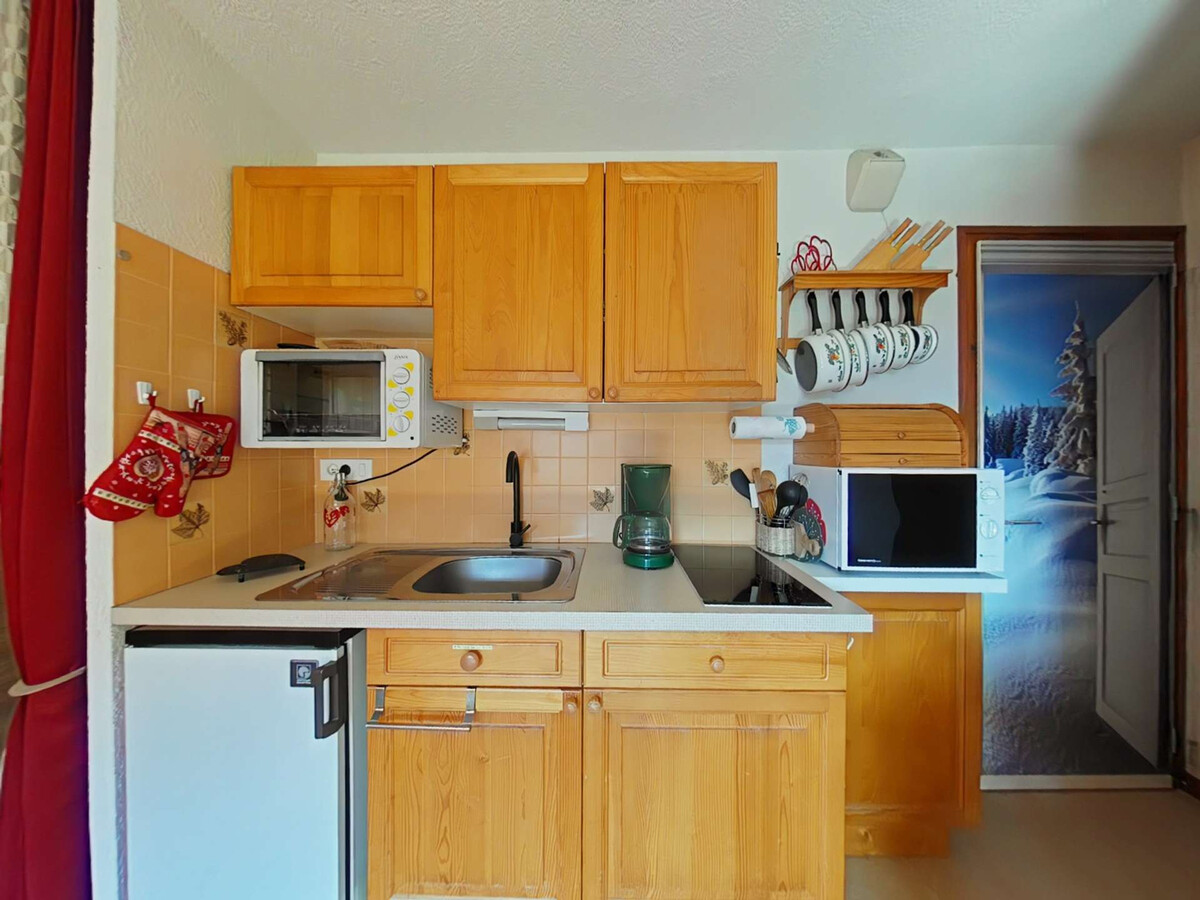 Studio 4 pers. balcon Sud, parking, navette gratuite - Photo 7