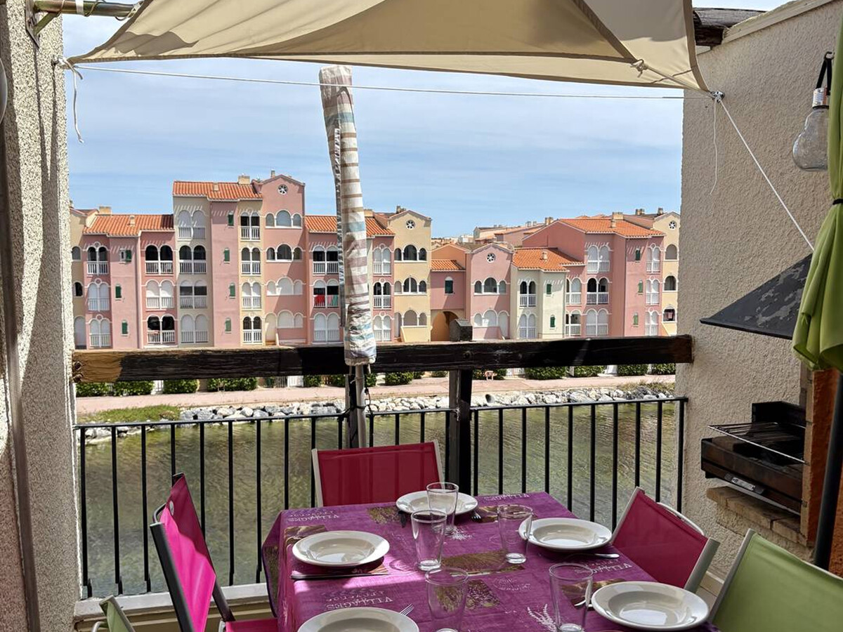 Duplex T3 piscine et terrasse vue chenal - Le Barcarès - Photo 1