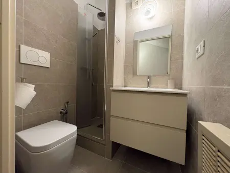 Duplex Ferme d'Augustin à Montgenèvre, skis aux pieds : photo 14