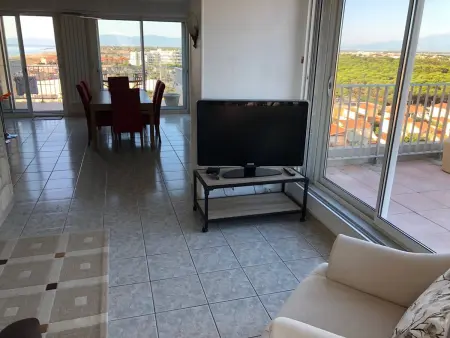 T4 standing au Barcarès, vue mer traversante, 7e étage : photo 18