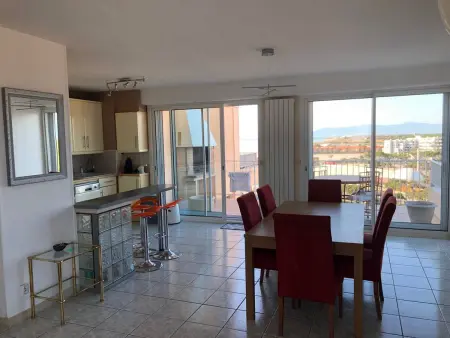 T4 standing au Barcarès, vue mer traversante, 7e étage : photo 21