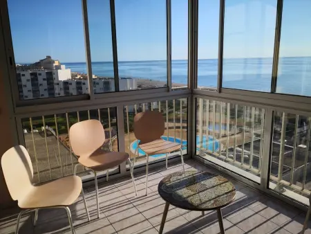 T4 standing au Barcarès, vue mer traversante, 7e étage : photo 28