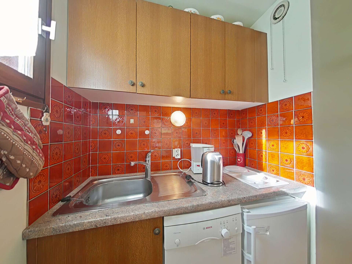 Studio cabine 4 pers. pied des pistes + parking - Photo 8